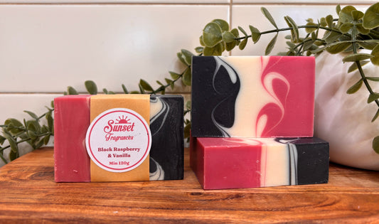 Balck Raspberry & Vanilla handmade soap