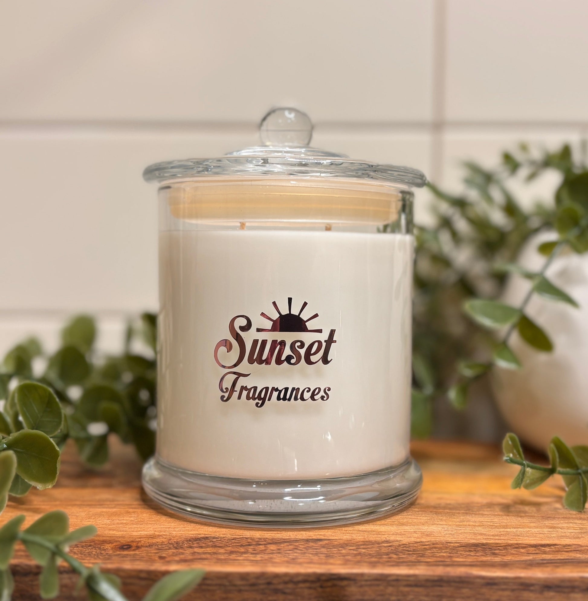 Sunset Fragrances double wicked scented candle